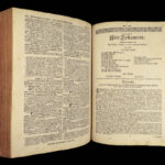 1736 HUGE Calvin Piscator BIBLE German Biblia Swiss Bern Switzerland Reformed