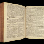 1736 HUGE Calvin Piscator BIBLE German Biblia Swiss Bern Switzerland Reformed