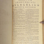 1741 Holy BIBLE Vulgate Biblia Sacra Catholic Church Pope Clement VIII RARE