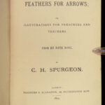 1870 Charles Spurgeon 1st/1st Feathers for Arrows Bible Sermons Baptist Puritan