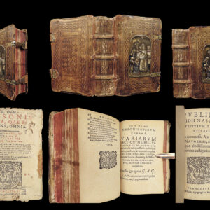 1590 Painted BRASS ART Binding OVID Works Poetry Roman Mythology Fastor Tristia