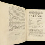 1640 MEDICINE 1ed Baillou Epidemiology Hippocrates FEVERS Disease Paralysis RARE