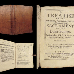 1660 Presbyterian Richard Vines Lords Supper Bible Eucharist Puritan England