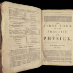 1678 ENGLISH Medicine & Surgery Riverius Medica Nicholas Culpeper Cures Physick