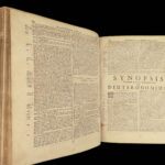 1694 Famed Bible Commentary of Matthew Poole anti Catholic England Synopsis Criticorum