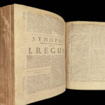 1694 Famed Bible Commentary of Matthew Poole anti Catholic England Synopsis Criticorum