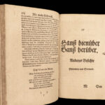 1650 German BAROQUE SATIRE Philanders von Sittewald Moscherosch Thirty Years War