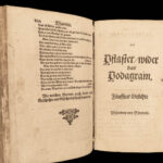 1650 German BAROQUE SATIRE Philanders von Sittewald Moscherosch Thirty Years War