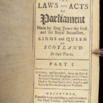 1682 LAWS & Acts of SCOTLAND Scottish Confession of Faith Fine Binding Murray