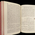 1856 STUNNING Fine Binding Catholic Romain Parishioner | Liturgy Bible Art