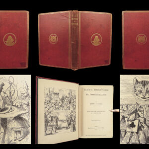 1874 ALICE 1ed Adventures in Wonderland Lewis Carroll John Tenniel ART Fantasy