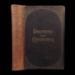 1891 Mormon Doctrine & Covenants Joseph Smith Mormonism LDS Salt Lake City ed