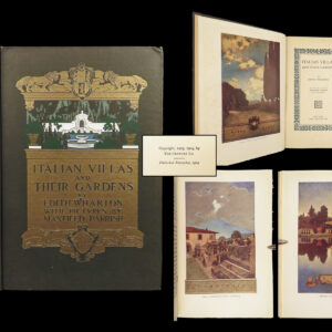 1904 FAMOUS 1ed Italian Villas & Gardens Edith Wharton Maxfield Parrish ART