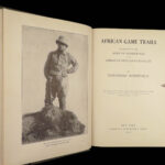 1910 Theodore Roosevelt 1st ed African Game Trails Illustrated HUNTING Sporting