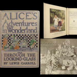 1915 Silent Film 1ed Alice in Wonderland Carroll + Looking Glass Nonpareil Scenes