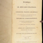 1808 Ben Franklin 1ed Autobiography Essays ELECTRICITY America Philadelphia 4v