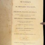 1808 Ben Franklin 1ed Autobiography Essays ELECTRICITY America Philadelphia 4v