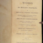 1808 Ben Franklin 1ed Autobiography Essays ELECTRICITY America Philadelphia 4v