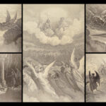 1890 Paradise Lost John Milton GUSTAVE DORÉ Art God Angels & Demons FOLIO