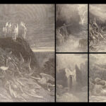 1890 Paradise Lost John Milton GUSTAVE DORÉ Art God Angels & Demons FOLIO