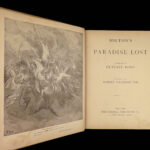 1890 Paradise Lost John Milton GUSTAVE DORÉ Art God Angels & Demons FOLIO