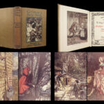 1912 Grimm Fairy Tales Arthur Rackham Art SNOW WHITE Cinderella Rapunzel Fables