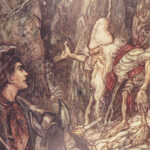 1912 Grimm Fairy Tales Arthur Rackham Art SNOW WHITE Cinderella Rapunzel Fables