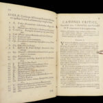 1711 Greek BIBLE New Testament Cartesian Etienne Courcelles Novum Testamentum
