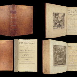 1785 ENORMOUS Holy BIBLE Newcastle ART Commentary Swiss Protestant Osterwald