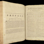 1785 ENORMOUS Holy BIBLE Newcastle ART Commentary Swiss Protestant Osterwald