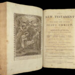 1785 ENORMOUS Holy BIBLE Newcastle ART Commentary Swiss Protestant Osterwald