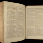 1785 ENORMOUS Holy BIBLE Newcastle ART Commentary Swiss Protestant Osterwald