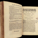 1561 PLINY Elder 1ed Natural History Astronomy Magic Alchemy Miracles Gemology 3v