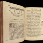 1561 PLINY Elder 1ed Natural History Astronomy Magic Alchemy Miracles Gemology 3v