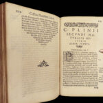 1561 PLINY Elder 1ed Natural History Astronomy Magic Alchemy Miracles Gemology 3v