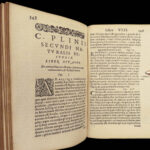 1561 PLINY Elder 1ed Natural History Astronomy Magic Alchemy Miracles Gemology 3v