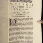 1561 PLINY Elder 1ed Natural History Astronomy Magic Alchemy Miracles Gemology 3v