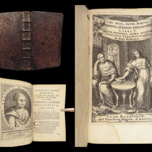 1656 Boethius Consolation of Philosophy Medieval Latin CLASSIC Renatus Vallinus