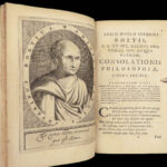 1656 Boethius Consolation of Philosophy Medieval Latin CLASSIC Renatus Vallinus