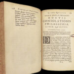 1656 Boethius Consolation of Philosophy Medieval Latin CLASSIC Renatus Vallinus