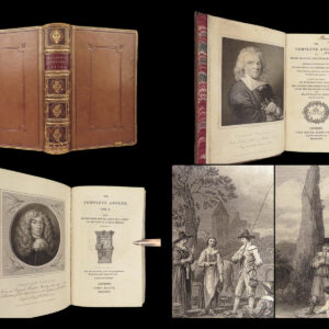 1844 Complete Angler Fishing Hunting Angling Fish Cotton Walton Engravings
