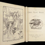 1900 Grey FAIRY Book 1ed Andrew Lang Grimm Perrault Goblins Serbia Illustrated