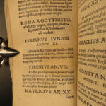 1553 Sabinus Catalog of Roman & German Emperors ROME Charlemagne Augustus Caesar