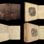 1833 English Holy Bible Illustrated HUGE Jersey Woodmansee Civil War PROVENANCE