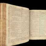 1833 English Holy Bible Illustrated HUGE Jersey Woodmansee Civil War PROVENANCE