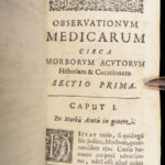 1684 English Medicine of Thomas Sydenham Surgery Observationes Medicae Morbis
