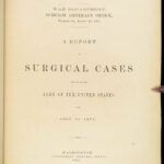 1865 CIVIL WAR Medicine 1st Gunshot Surgery Cholera Fever US War Dept Circulars