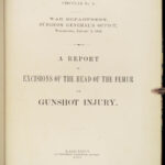 1865 CIVIL WAR Medicine 1st Gunshot Surgery Cholera Fever US War Dept Circulars