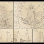 1867 DANTE Alighieri Divine Comedy Cary English John Flaxman Illustrated FOLIO