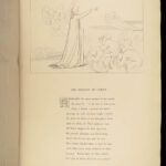 1867 DANTE Alighieri Divine Comedy Cary English John Flaxman Illustrated FOLIO